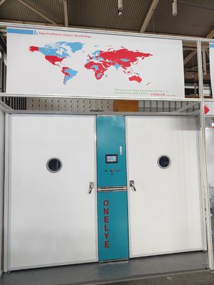 Buy ONELYE 19200 Eggs Capacity Single Stage Incubator with Smart Touch Screen and Fiberglass Material online manufacture