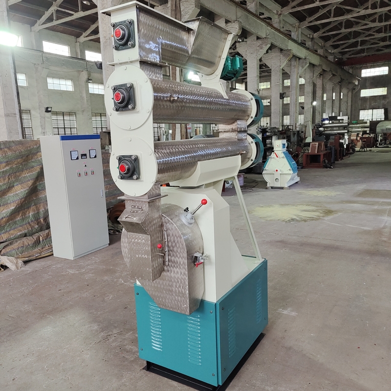 Belt Drive Small Ring Die Pellet Mill Wood Feed Pellet Production Line 1th
