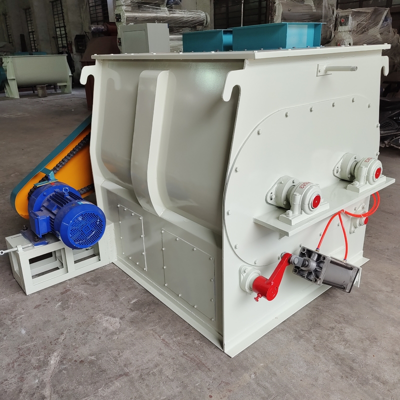 Double Shaft Paddle Mixer Small Pellet Machine Fish Feed Manufacturing Plant